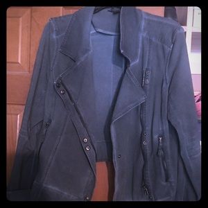 Evereve Peyton Jensen cotton moto jacket